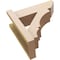 Ekena Millwork 5 1/2-in W x 14-in D x 14-in H Balboa Slat Rough Cedar Woodgrain TimberThane Outlooker, Primed Tan OUTUR055X14X14BOA24RCPR - alternate 3